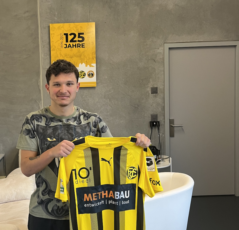 Der FC Schaffhausen heisst Luca Spina in der Munotstadt herzlich willkommen.