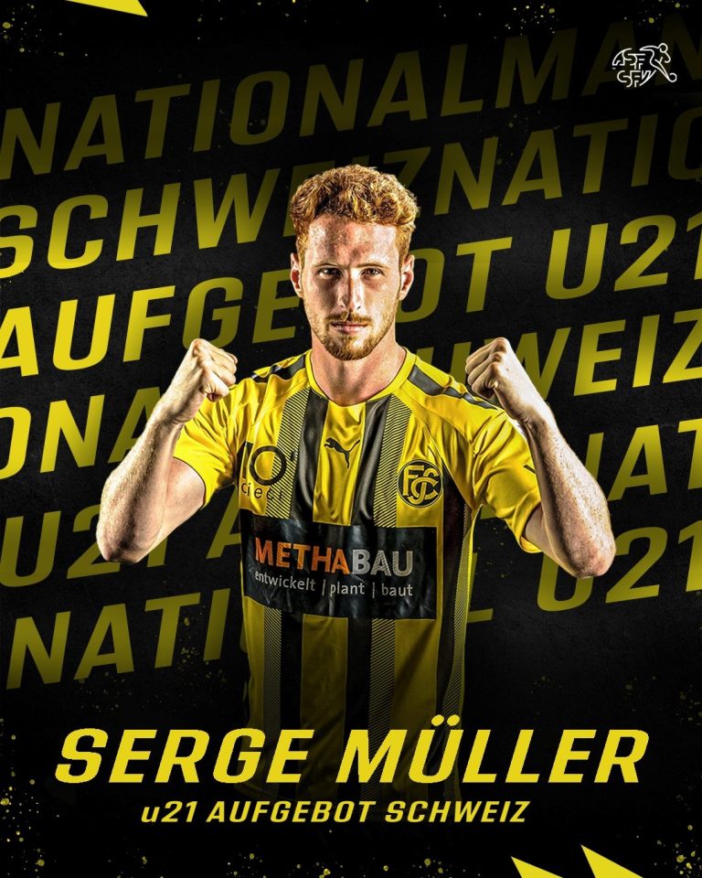 Serge Müller mit Aufgebot für CH U-21 Nati.