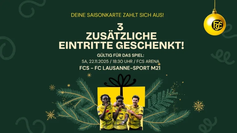 Aktion für Saisonkarteninhaber