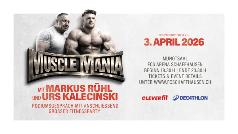 MUSCLEMANIA im Munotsaal!